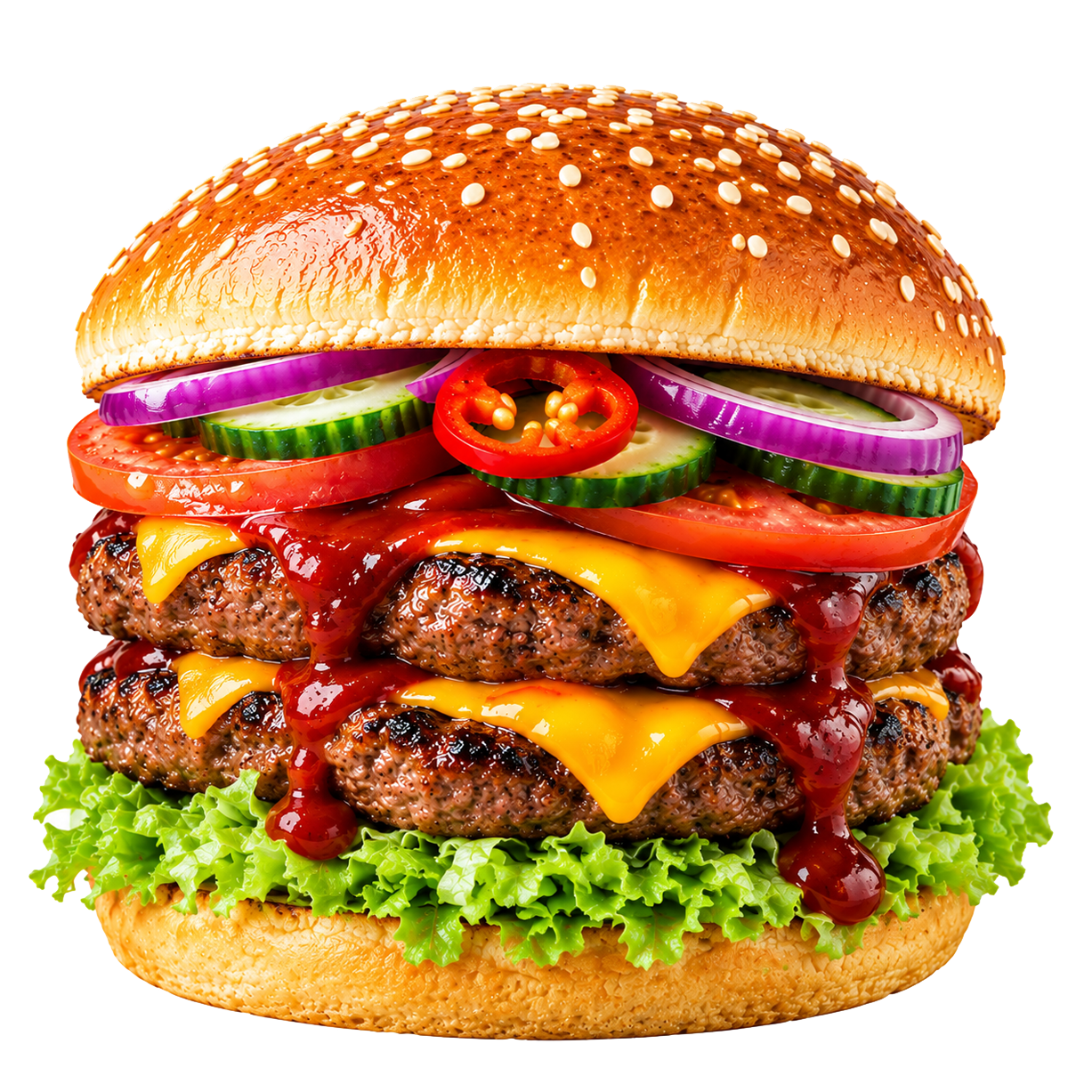 Kombo Double Kroosty Burger Spicy